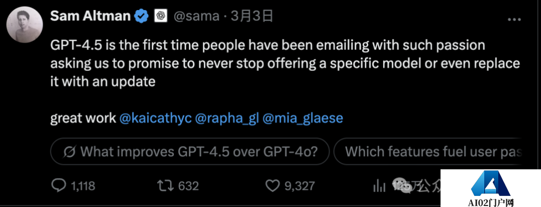 OpenAI GPT-4.5 登顶 6 小时即失守,xAI Grok-3 上演 1 分逆袭 OpenAI GPT-4.5 登顶 6 小时即失守,xAI Grok-3 上演 1 分逆袭