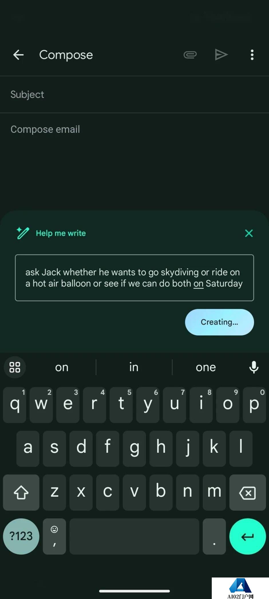 谷歌 GmailAI 功能“Help Me Write(帮我写)输入自然语言提示 AI 生成起草电子邮件 谷歌 GmailAI 功能“Help Me Write(帮我写)输入自然语言提示 AI 生成起草电子邮件