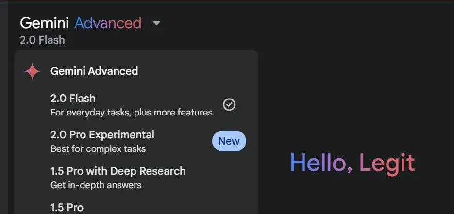 Gemini中推出Gemini 2.0 Pro实验版本.webp
