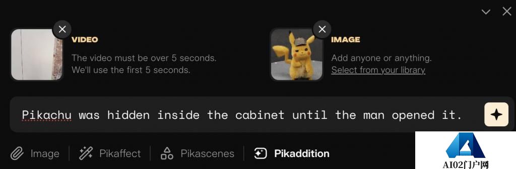 AI视频神器Pika，最近又推出了一个好玩的新功能：Pikaddition