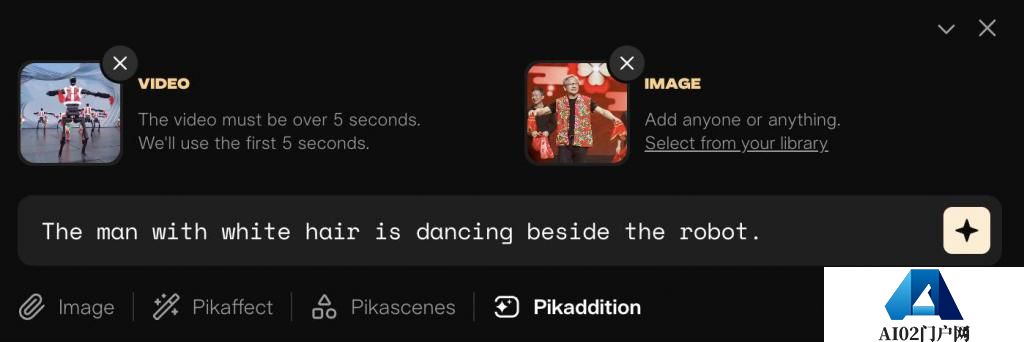 AI视频神器Pika，最近又推出了一个好玩的新功能：Pikaddition