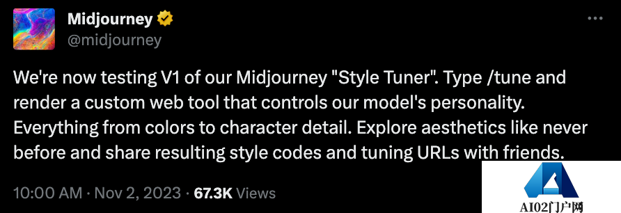 AIGC快讯：Midjourney全新功能Style Tuner（风格调节器）