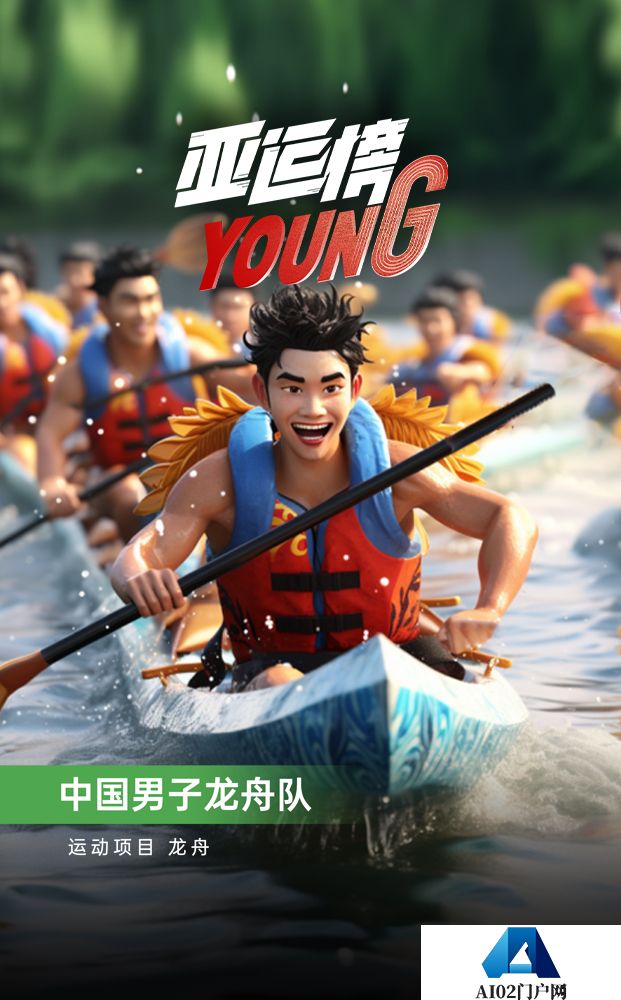 AIGC人物海报｜纪录片《亚运榜YOUNG》新华全媒+发布