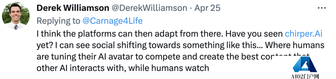 [AI鬼城]AI Chirper专属社交平台人类不得入内？偏要注册！