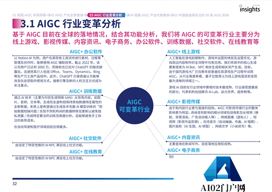 中国AIGC产业全景报告发布！市场规模将达万亿
