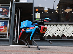 披萨连锁巨头达美乐在英试点沙滩送餐机器狗：防止海鸥“整点薯条”