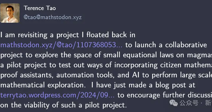 陶哲轩全网悬赏最强大脑！AI+人类颠覆数学难题？凡尔赛网友下场